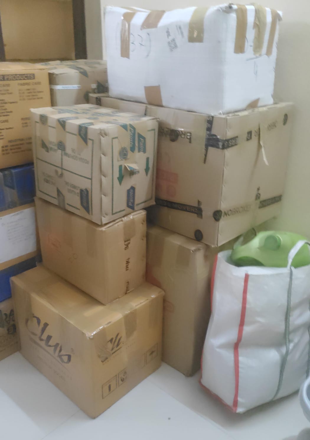 Boxes and storage packing
